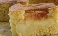 Receita de Bolo Branca de Neve e Maçã Reineta