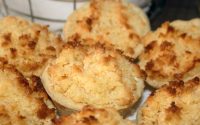 Pasteis de côco com muito sabor