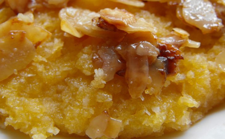 Migas de coco e amêndoa deliciosas