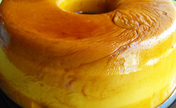 Pudim do “Chinês” com bolacha feito na Bimby