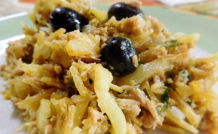 Atum à Brás cheio de sabor