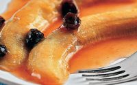 Banana assada ao vinho do Porto