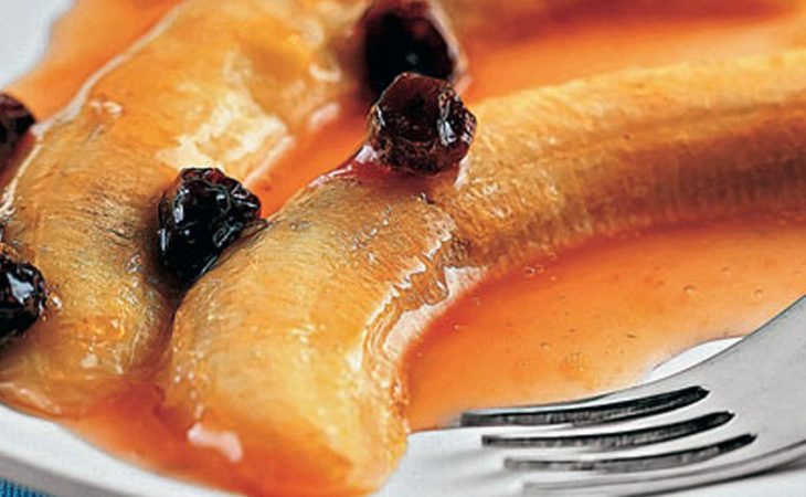 Banana assada ao vinho do Porto