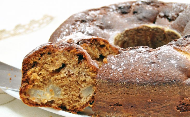 Bolo de Pêra e Canela muito saboroso