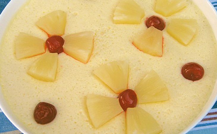 Mousse de Ananás fácil e deliciosa