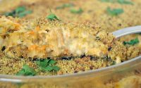 Bacalhau Gratinado que é uma delícia