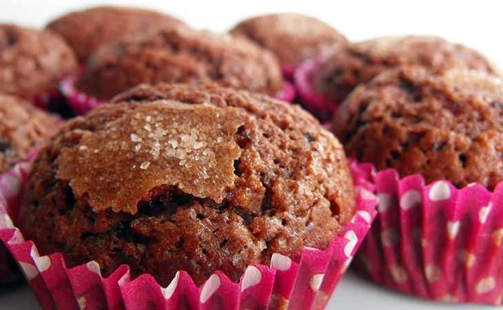 Queques de chocolate, café e canela deliciosos e muito fácil de fazer