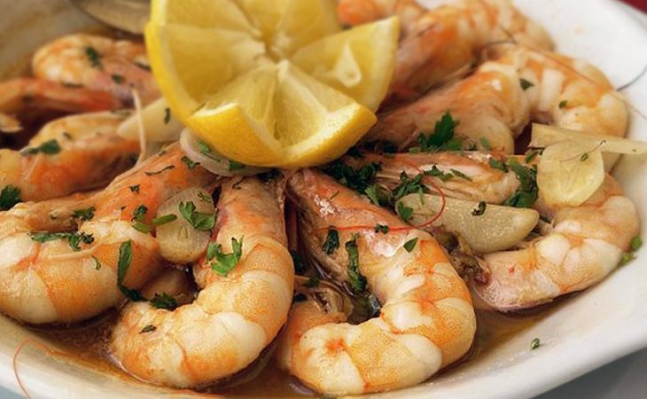 Camarões à la guilho com mais sabor