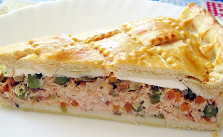 Tarte Cremosa de Frango que é uma delícia