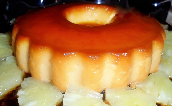 Pudim de ananás simples de fazer