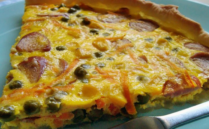 Quiche da ti Cecília para o jantar