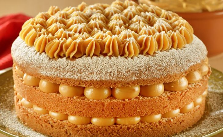 Bolo de churros que é uma delícia