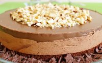 Sobremesa de chocolate Italiana cheia de sabor