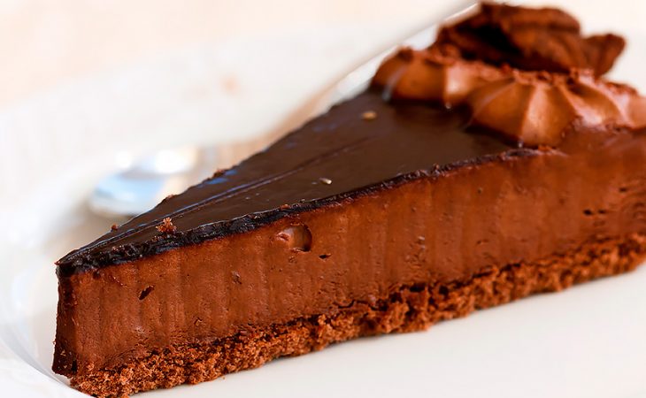 Tarte mousse de chocolate e café