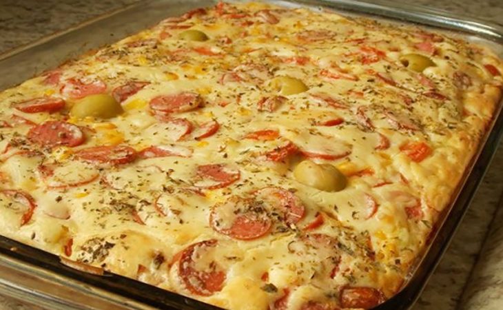 Tarte Pizza fácil de fazer no liquidificador