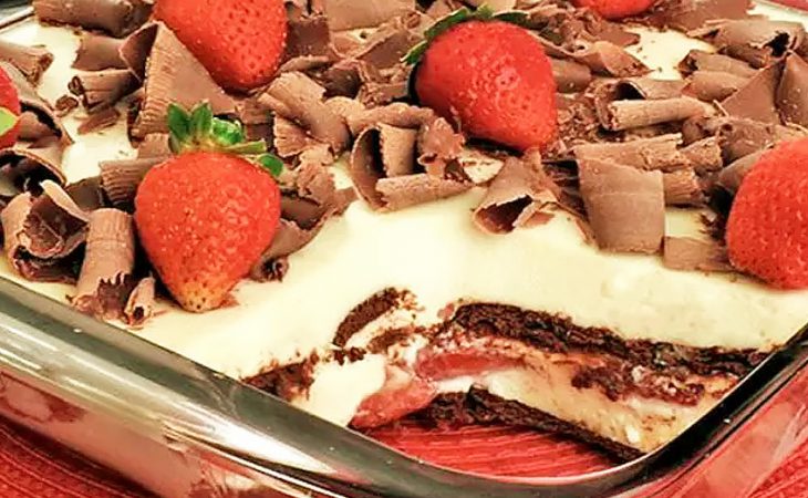 Sobremesa de leite Nido com Morango irresistível