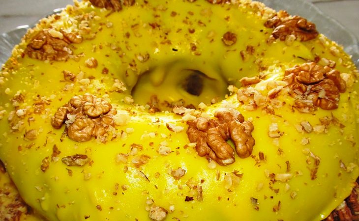 Bolo de Chocolate e Nozes que é uma delícia