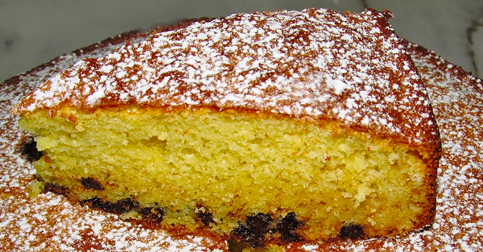 Bolo Mascarpone com Pepitas de Chocolate