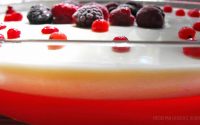 Gelatina de Framboesa com Creme de Limão