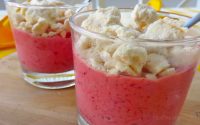 Sorvete de Morango com Iogurte Grego
