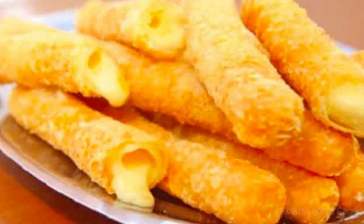 Palitinhos de Queijo com Massa Folhada Super Crocantes