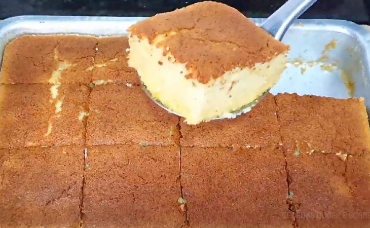 Bolo de Farinha de Milho Fácil no Liquidificador