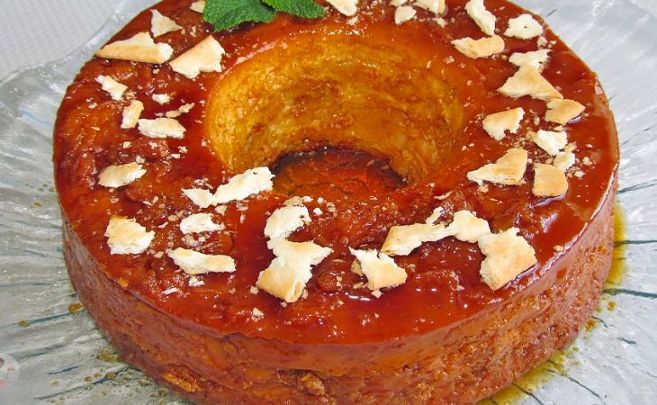 Pudim de Bolachas de Água e Sal