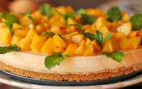 Tarte Fresca de Pêssego Cheia de Sabor