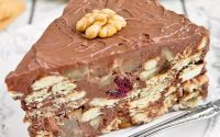 Bolo de Bolacha com Nutella