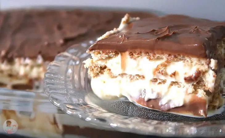 Sobremesa Fácil de Baunilha com Chocolate