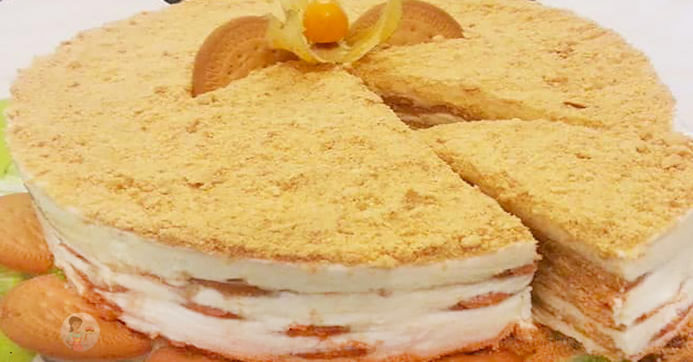Bolo de Bolacha e Leite Condensado