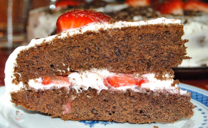 Bolo de Chocolate Branca de Neve Delicioso
