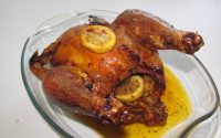Receita de Frango no Forno com Cerveja e Limão Douradinho e Saboroso